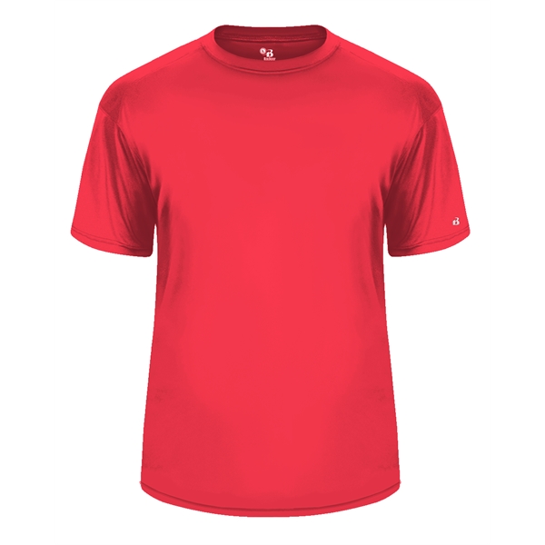 T-shirt with sport paneled shoulder for maximum movement, Double-needle hem, Self-fabric... from ASI 37461 Augusta Sportswear