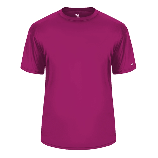 T-shirt with sport paneled shoulder for maximum movement, Double-needle hem, Self-fabric... from ASI 37461 Augusta Sportswear