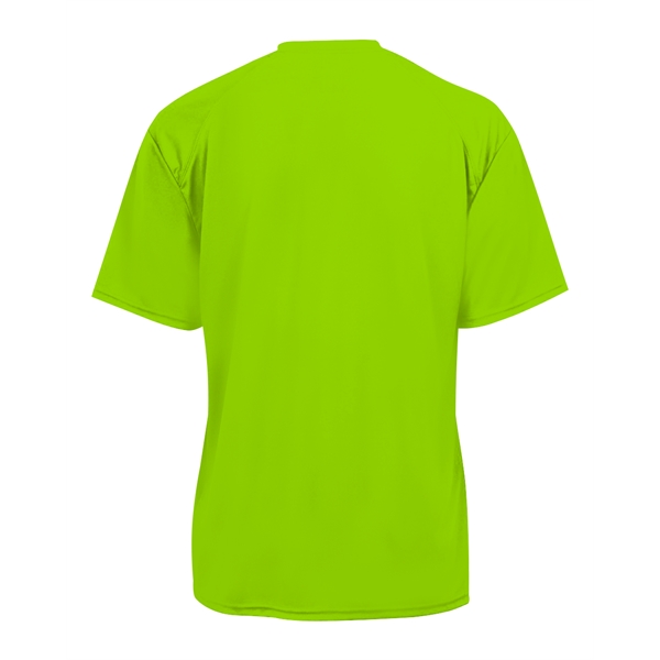 T-shirt with sport paneled shoulder for maximum movement, Double-needle hem, Self-fabric... from ASI 37461 Augusta Sportswear