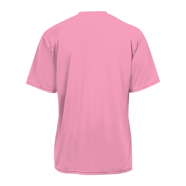 T-shirt with sport paneled shoulder for maximum movement, Double-needle hem, Self-fabric... from ASI 37461 Augusta Sportswear