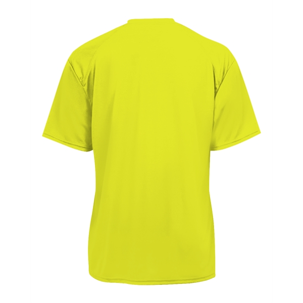 T-shirt with sport paneled shoulder for maximum movement, Double-needle hem, Self-fabric... from ASI 37461 Augusta Sportswear