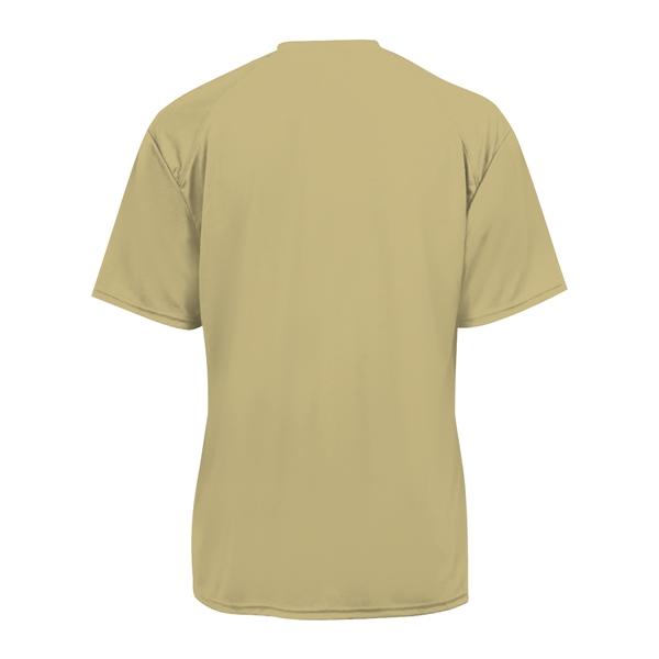 T-shirt with sport paneled shoulder for maximum movement, Double-needle hem, Self-fabric... from ASI 37461 Augusta Sportswear