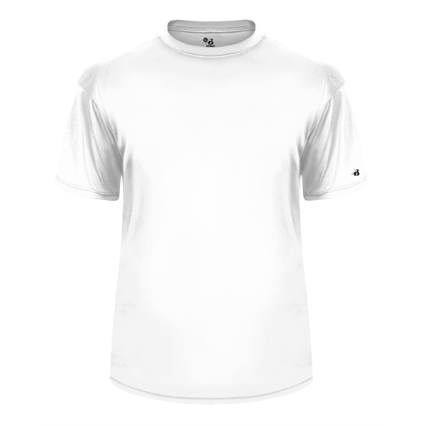 T-shirt with sport paneled shoulder for maximum movement, Double-needle hem, Self-fabric... from ASI 37461 Augusta Sportswear