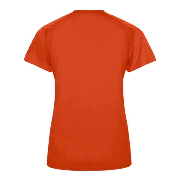 Women's tee with paneled shoulder for maximum movement, superior interlock fabric... from ASI 37461 Augusta Sportswear