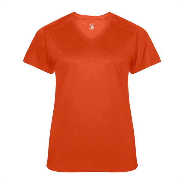 Women's tee with paneled shoulder for maximum movement, superior interlock fabric... from ASI 37461 Augusta Sportswear