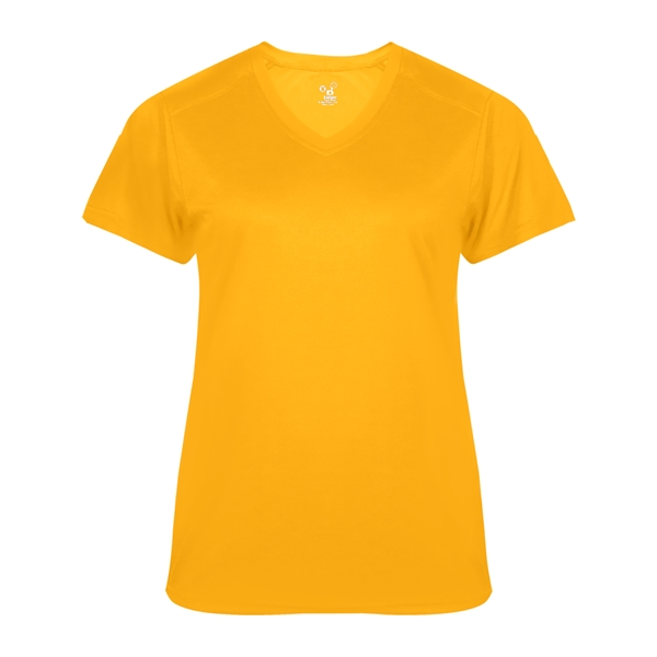 Women's tee with paneled shoulder for maximum movement, superior interlock fabric... from ASI 37461 Augusta Sportswear