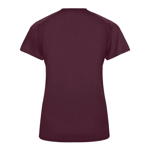Women's tee with paneled shoulder for maximum movement, superior interlock fabric... from ASI 37461 Augusta Sportswear