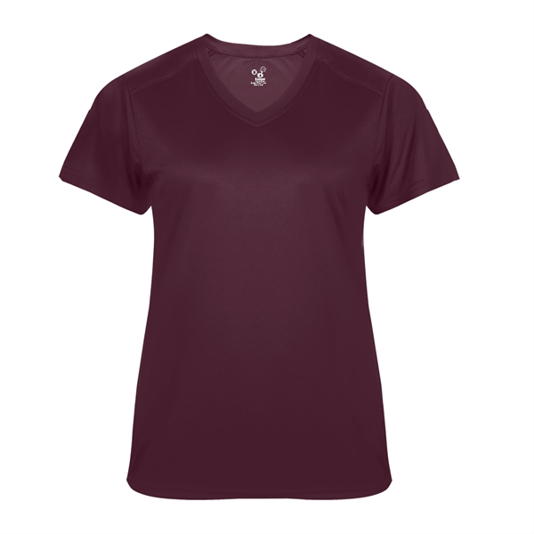 Women's tee with paneled shoulder for maximum movement, superior interlock fabric... from ASI 37461 Augusta Sportswear