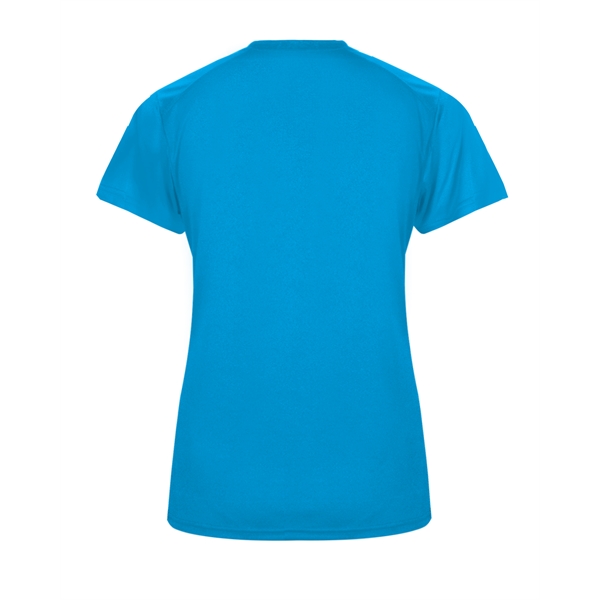 Women's tee with paneled shoulder for maximum movement, superior interlock fabric... from ASI 37461 Augusta Sportswear