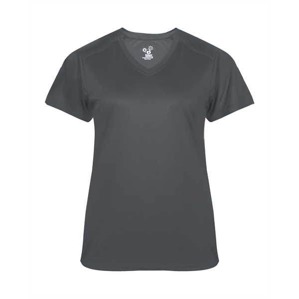 Women's tee with paneled shoulder for maximum movement, superior interlock fabric... from ASI 37461 Augusta Sportswear