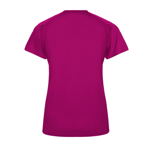 Women's tee with paneled shoulder for maximum movement, superior interlock fabric... from ASI 37461 Augusta Sportswear