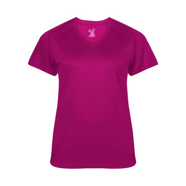 Women's tee with paneled shoulder for maximum movement, superior interlock fabric... from ASI 37461 Augusta Sportswear