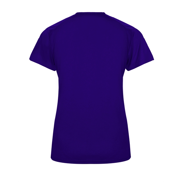 Women's tee with paneled shoulder for maximum movement, superior interlock fabric... from ASI 37461 Augusta Sportswear