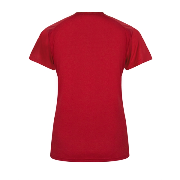 Women's tee with paneled shoulder for maximum movement, superior interlock fabric... from ASI 37461 Augusta Sportswear