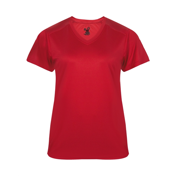 Women's tee with paneled shoulder for maximum movement, superior interlock fabric... from ASI 37461 Augusta Sportswear