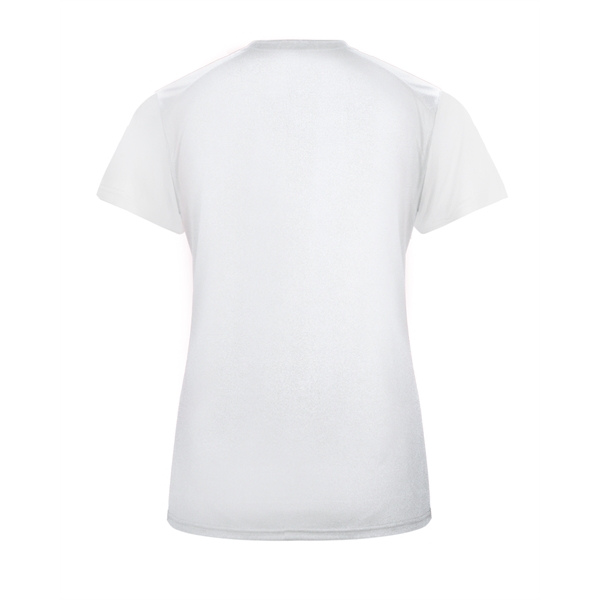Women's tee with paneled shoulder for maximum movement, superior interlock fabric... from ASI 37461 Augusta Sportswear