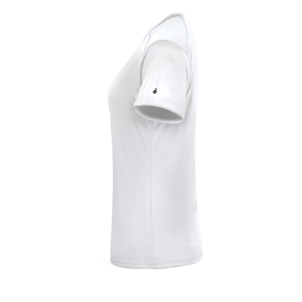 Women's tee with paneled shoulder for maximum movement, superior interlock fabric... from ASI 37461 Augusta Sportswear