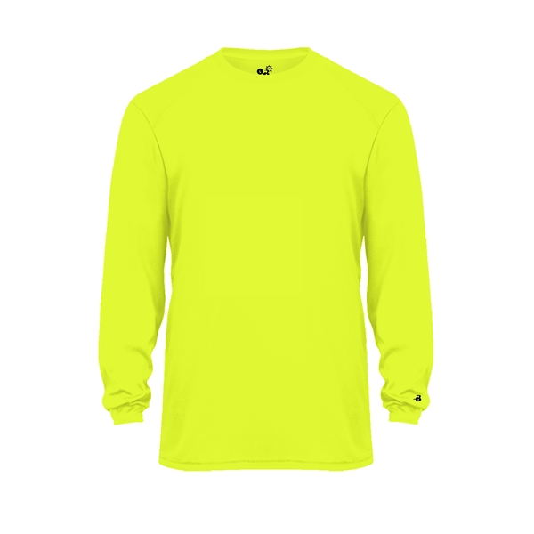 Long sleeve youth t-shirt with sport paneled shoulder for maximum movement,... from ASI 37461 Augusta Sportswear