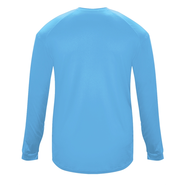 Long sleeve youth t-shirt with sport paneled shoulder for maximum movement,... from ASI 37461 Augusta Sportswear