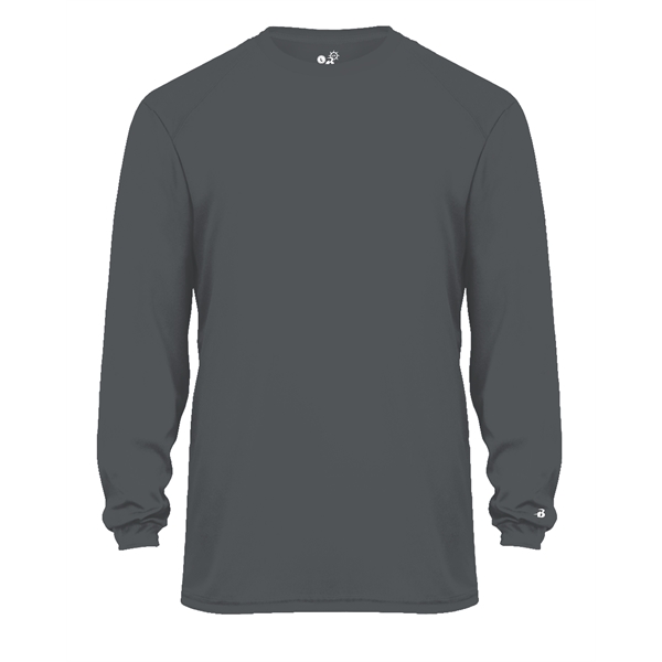 Long sleeve youth t-shirt with sport paneled shoulder for maximum movement,... from ASI 37461 Augusta Sportswear