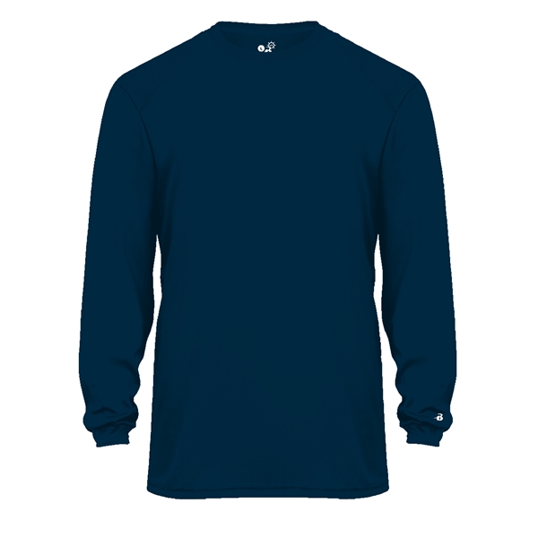 Long sleeve youth t-shirt with sport paneled shoulder for maximum movement,... from ASI 37461 Augusta Sportswear