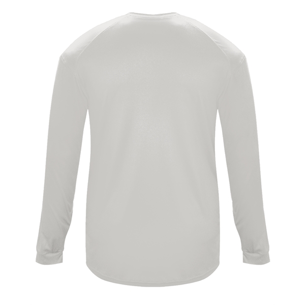 Long sleeve youth t-shirt with sport paneled shoulder for maximum movement,... from ASI 37461 Augusta Sportswear