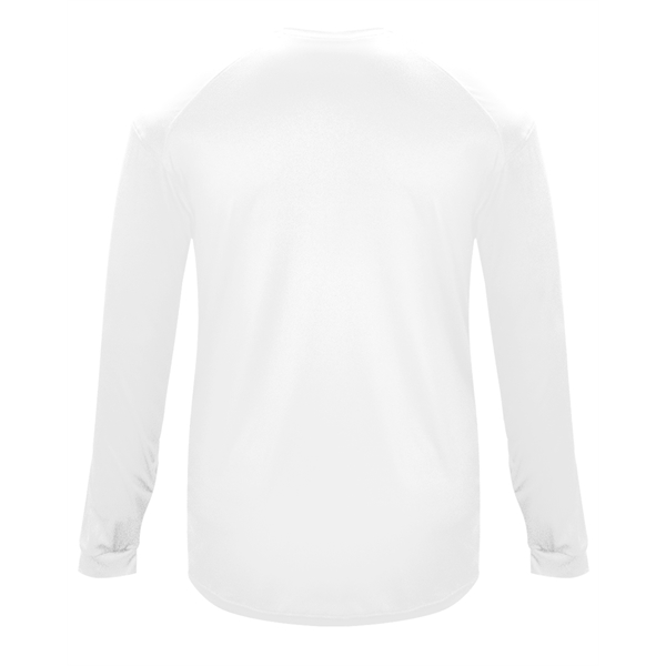 Long sleeve youth t-shirt with sport paneled shoulder for maximum movement,... from ASI 37461 Augusta Sportswear