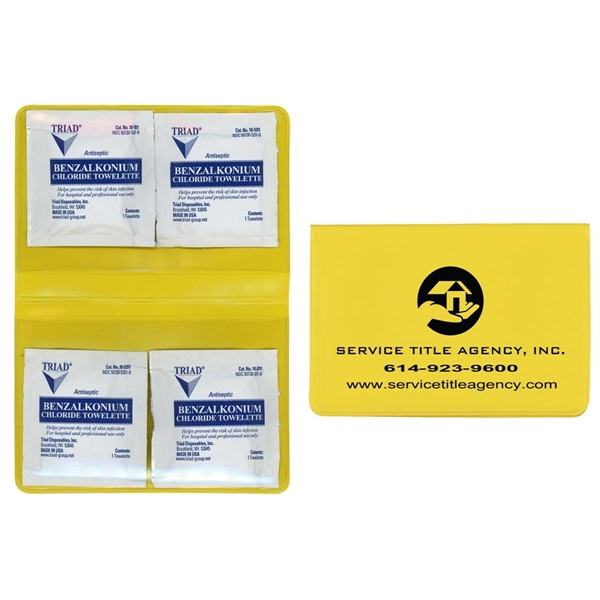 Hand Sanitizer BZK Towelette Kit... from ASI 83770 Royal Industries / The Royal Line