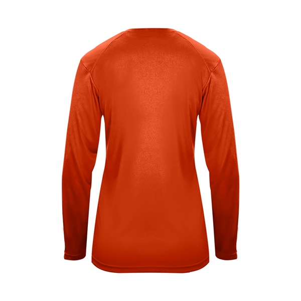 Long sleeve t-shirt with paneled shoulder for maximum movement, Superior interlock... from ASI 37461 Augusta Sportswear