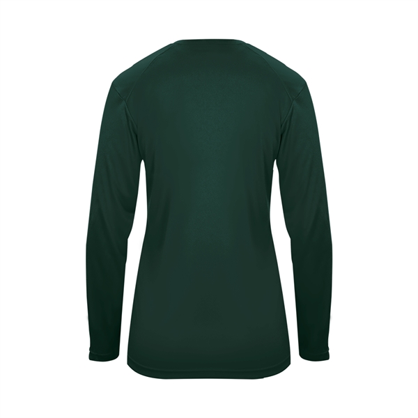 Long sleeve t-shirt with paneled shoulder for maximum movement, Superior interlock... from ASI 37461 Augusta Sportswear