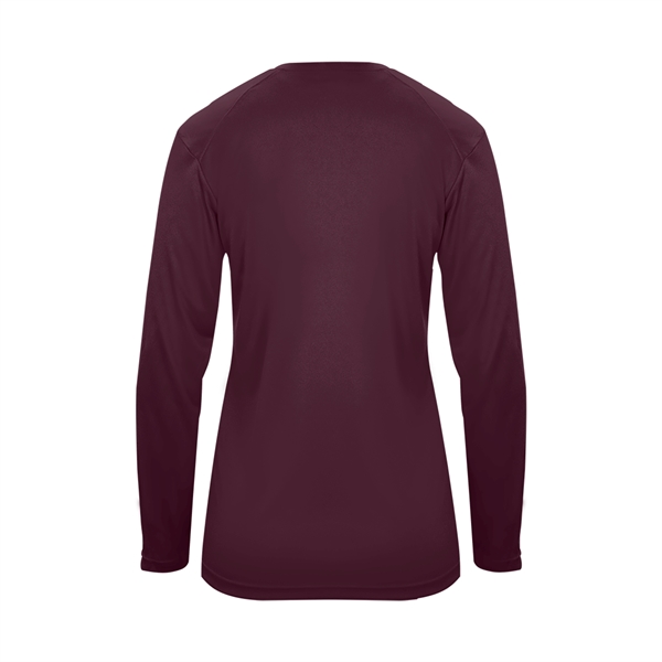 Long sleeve t-shirt with paneled shoulder for maximum movement, Superior interlock... from ASI 37461 Augusta Sportswear