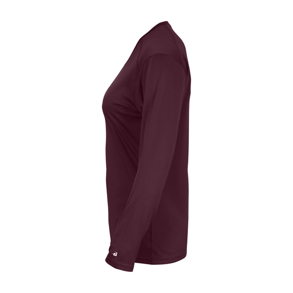 Long sleeve t-shirt with paneled shoulder for maximum movement, Superior interlock... from ASI 37461 Augusta Sportswear