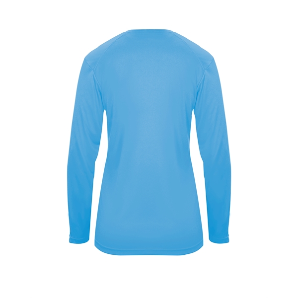 Long sleeve t-shirt with paneled shoulder for maximum movement, Superior interlock... from ASI 37461 Augusta Sportswear