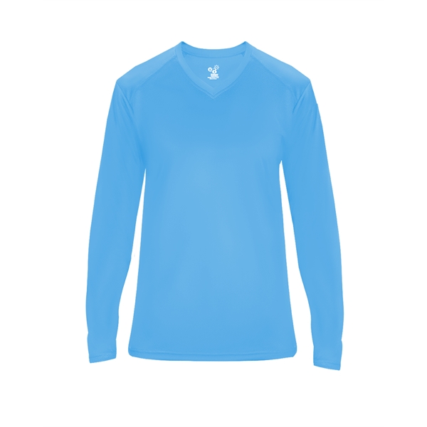 Long sleeve t-shirt with paneled shoulder for maximum movement, Superior interlock... from ASI 37461 Augusta Sportswear
