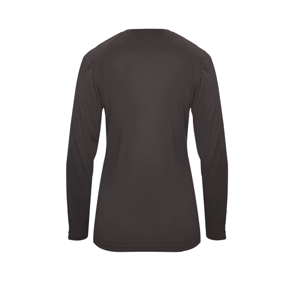 Long sleeve t-shirt with paneled shoulder for maximum movement, Superior interlock... from ASI 37461 Augusta Sportswear