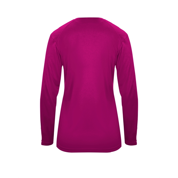 Long sleeve t-shirt with paneled shoulder for maximum movement, Superior interlock... from ASI 37461 Augusta Sportswear