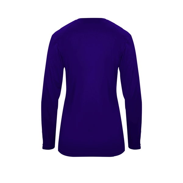 Long sleeve t-shirt with paneled shoulder for maximum movement, Superior interlock... from ASI 37461 Augusta Sportswear
