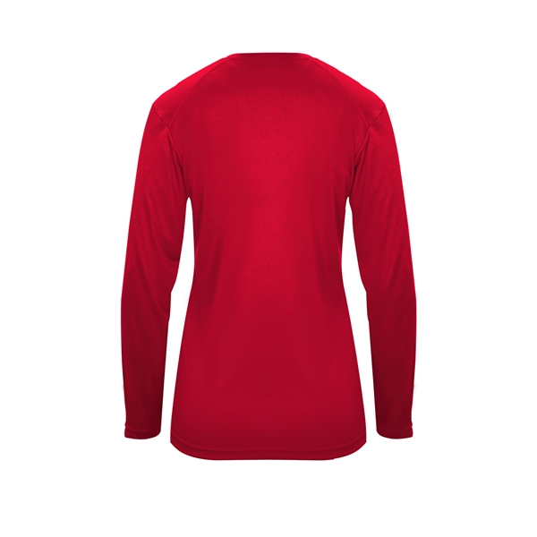 Long sleeve t-shirt with paneled shoulder for maximum movement, Superior interlock... from ASI 37461 Augusta Sportswear
