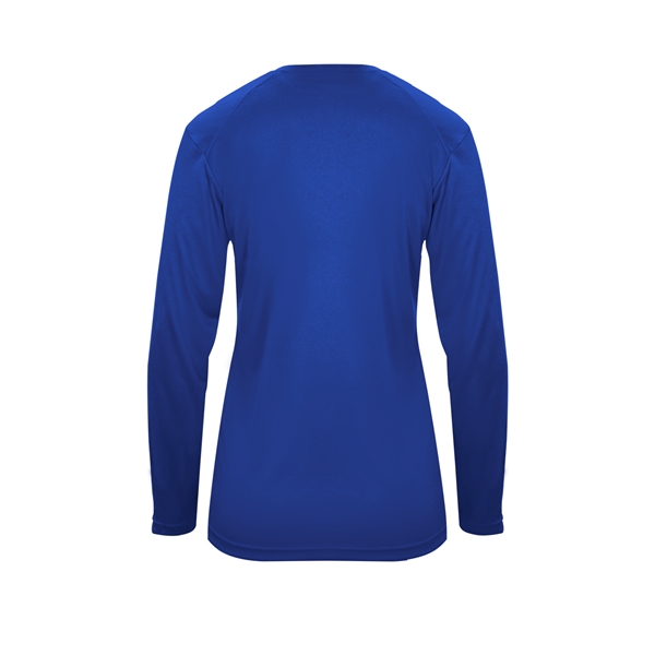 Long sleeve t-shirt with paneled shoulder for maximum movement, Superior interlock... from ASI 37461 Augusta Sportswear