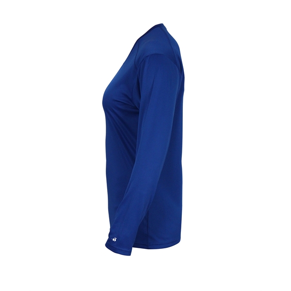 Long sleeve t-shirt with paneled shoulder for maximum movement, Superior interlock... from ASI 37461 Augusta Sportswear