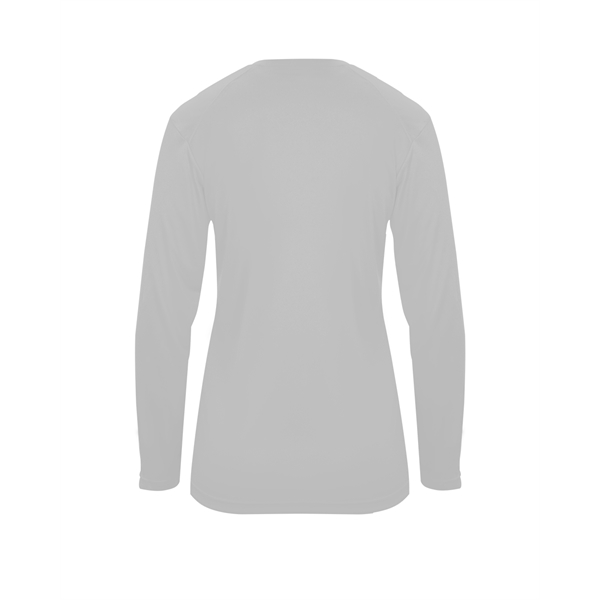 Long sleeve t-shirt with paneled shoulder for maximum movement, Superior interlock... from ASI 37461 Augusta Sportswear
