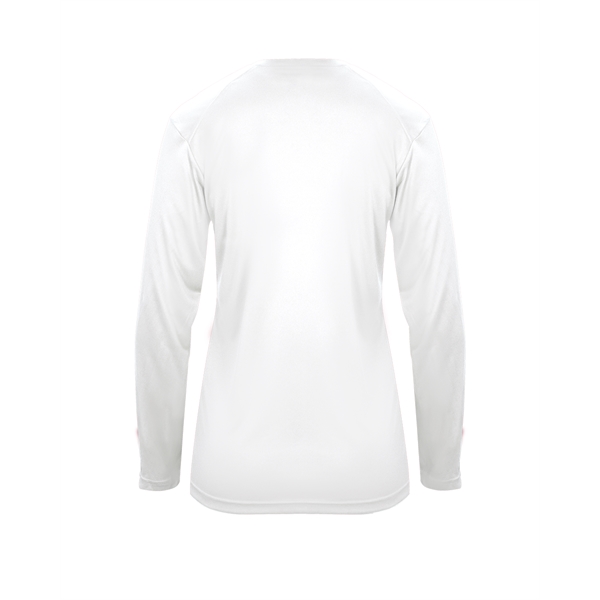 Long sleeve t-shirt with paneled shoulder for maximum movement, Superior interlock... from ASI 37461 Augusta Sportswear