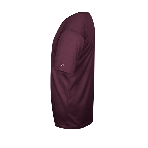 V-neck tee with paneled shoulder for maximum movement, double-needle hem, self-fabric... from ASI 37461 Augusta Sportswear