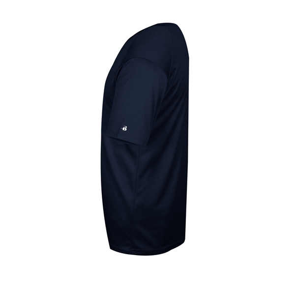 V-neck tee with paneled shoulder for maximum movement, double-needle hem, self-fabric... from ASI 37461 Augusta Sportswear