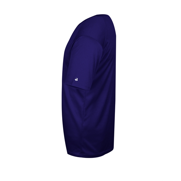 V-neck tee with paneled shoulder for maximum movement, double-needle hem, self-fabric... from ASI 37461 Augusta Sportswear