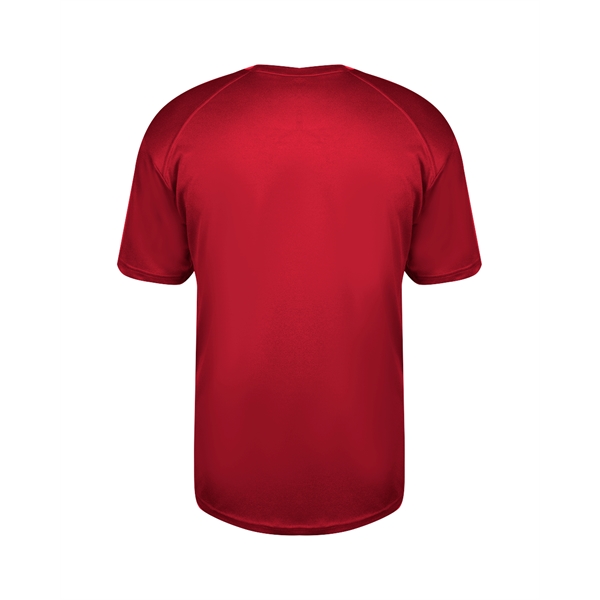 V-neck tee with paneled shoulder for maximum movement, double-needle hem, self-fabric... from ASI 37461 Augusta Sportswear