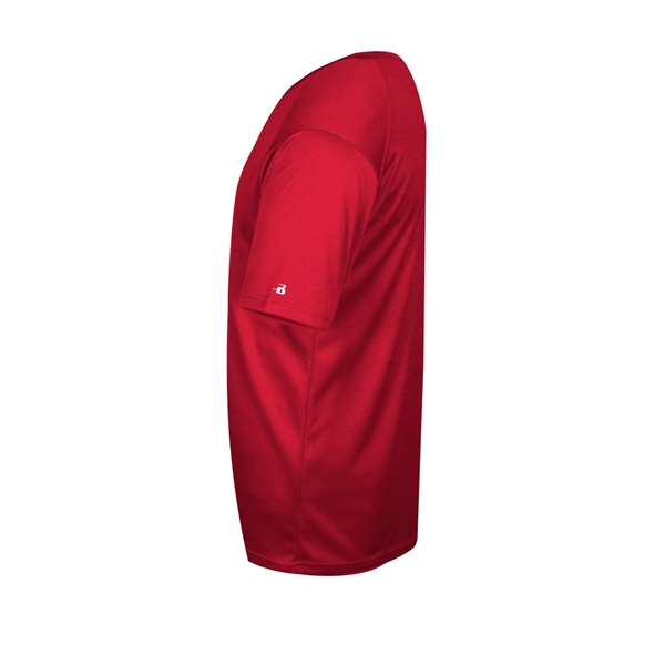 V-neck tee with paneled shoulder for maximum movement, double-needle hem, self-fabric... from ASI 37461 Augusta Sportswear