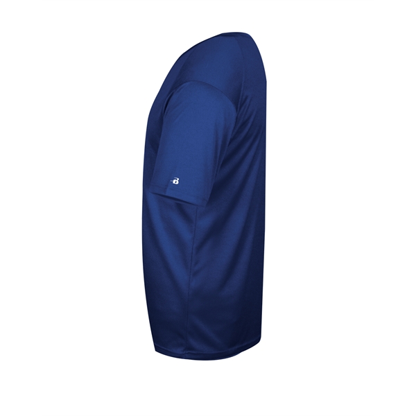 V-neck tee with paneled shoulder for maximum movement, double-needle hem, self-fabric... from ASI 37461 Augusta Sportswear