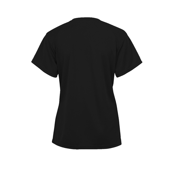 V-neck youth tee with Badger sport paneled shoulder for maximum movement,... from ASI 37461 Augusta Sportswear