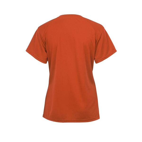 V-neck youth tee with Badger sport paneled shoulder for maximum movement,... from ASI 37461 Augusta Sportswear